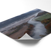 Trees in the morning mist poster (Ecke)