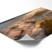 Trees in the morning mist poster (Ecke)