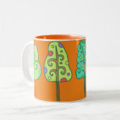 Trees Kawaii Tasse (Vorderseite Links)