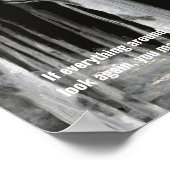 Trees Schwarz-weiß Gold Rumi Value Poster (Ecke)