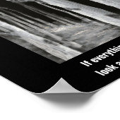 Trees Schwarz-weiß Gold Rumi Value Poster (Ecke)