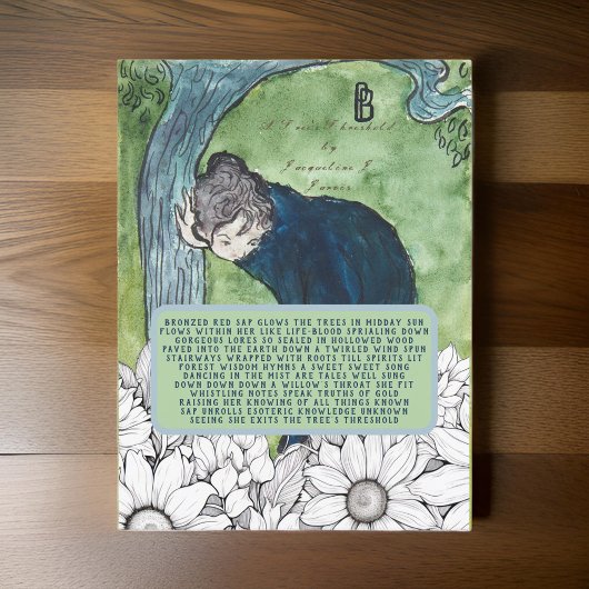 Trees Schwellengedicht Vintage Viktorianische Kuns Postkarte