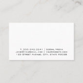 Trees Sun Logo | Outdoors | Camping Visitenkarte (Rückseite)