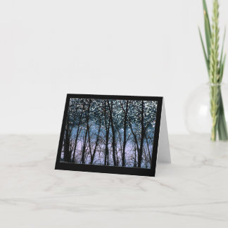 Trees & Sun Sparkles Karte