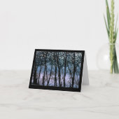 Trees & Sun Sparkles Karte (Vorderseite)