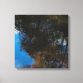 Trees Water Reflection II Stretched Canvas Print Leinwanddruck (Vorderseite)