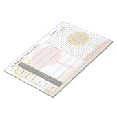 Trees Weekly Personalisiert Menu Plan Notepad Notizblock (angewinkelt)