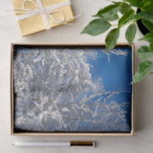 Trees Winter Snow Bedeckte Blaue Himmelslandschaft Seidenpapier (Geschenk)