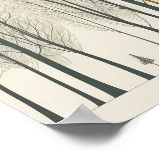 TREES ZUHAUSE WALL ART POSTER (Ecke)