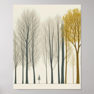 TREES ZUHAUSE WALL ART POSTER