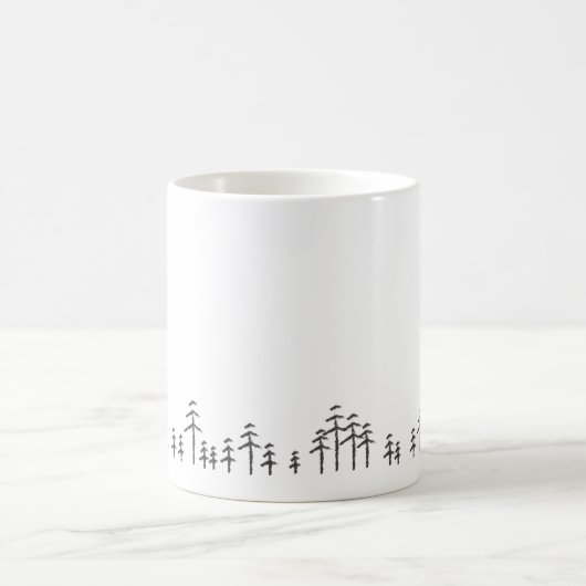 Treescape Minimalistische Tasse (Mittel)