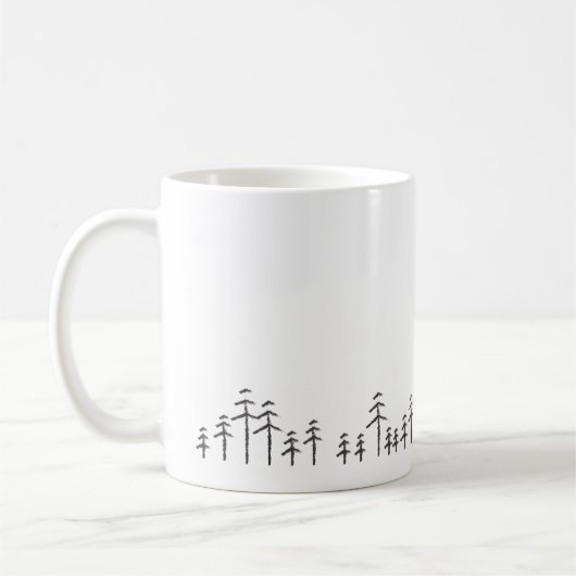 Treescape Minimalistische Tasse (Links)