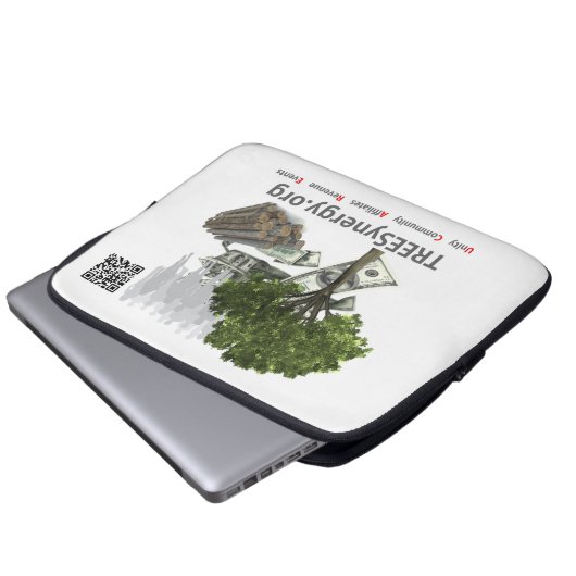 TREESynergy - Laptop-Sieb 13" Laptopschutzhülle (Vorne Knopf)