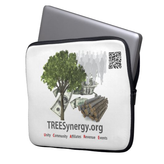 TREESynergy - Laptop-Sieb 13" Laptopschutzhülle (Vorderseite Links)