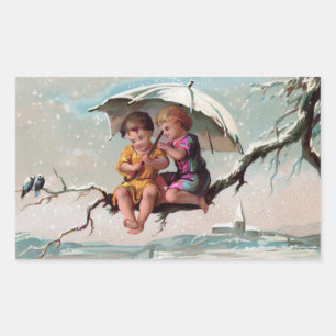 Treetop Children Rectwinkelaufkleber Rechteckiger Aufkleber