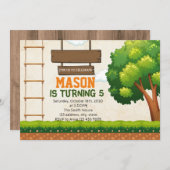 TreeTop-Kurs-Party Einladung (Vorne/Hinten)