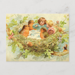 Treetop Tea Party Postkarte