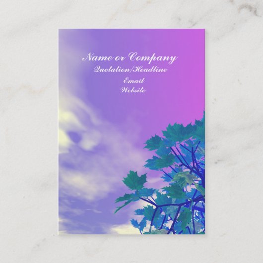 Treetop Visitenkarte (Vorderseite)