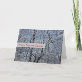 Treetops Glisten - Urlaub - Leere Innen Karte