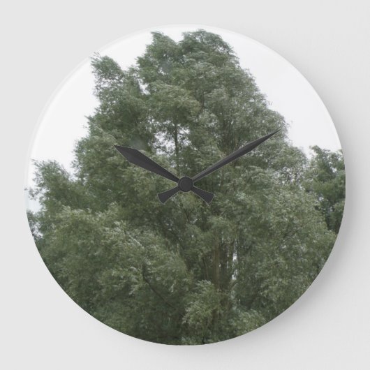 Treetops Wall Clock Große Wanduhr (Vorderseite)