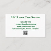 TreeTrim Pro Rasenpflege Visitenkarte (Rückseite)