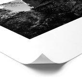 Treeview Yosemite Black and White Fotografy Poster (Ecke)