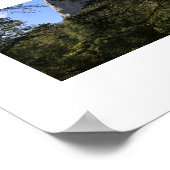 Treeview Yosemite Green Blue Color Fotografie Poster (Ecke)