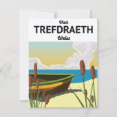 Trefdraht Reiseplakat am Meer (Vorderseite)