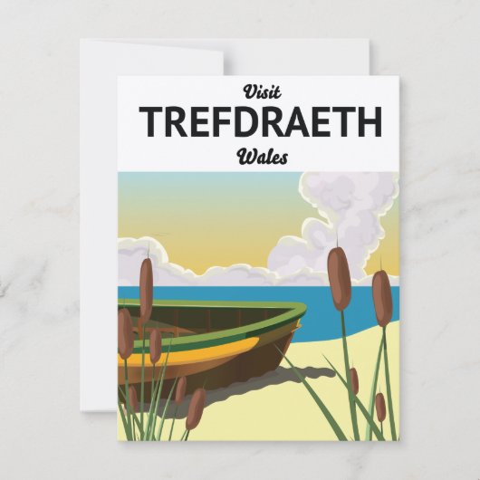 Trefdraht Reiseplakat am Meer (Vorderseite)
