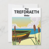 Trefdraht Reiseplakat am Meer (Rückseite)