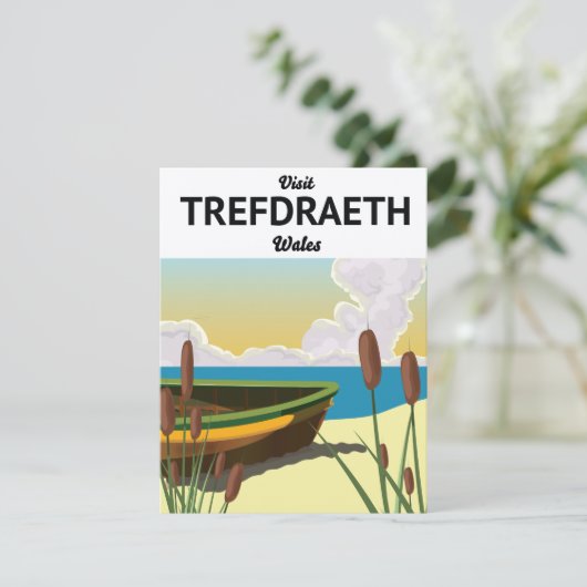 Trefdraht Reiseplakat am Meer (Stehend Vorderseite)