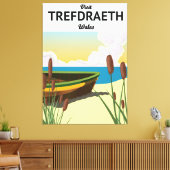 Trefdraht Reiseplakat am Meer Leinwanddruck (Insitu (Wohnzimmer))