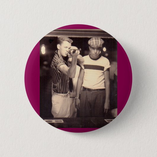 Treffe das Ziel und gewinne eine Kewpie-Puppe Button (Vorderseite)
