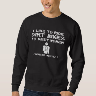 Treffe Frauen Dirt Bike Motocross Lustiges Shirt H