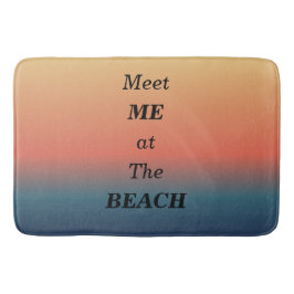 Treffe mich am Strand Sommer Strand Sonnenaufgang Badematte