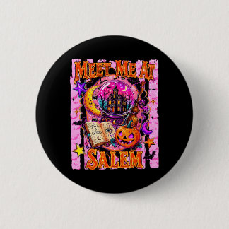 Treffe mich bei M Witchy Halloween Ed spookiger Kü Button