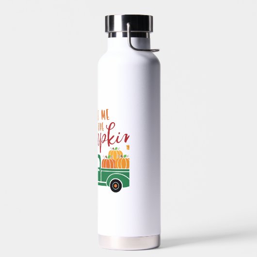 Treffe mich beim Kürbisfeld Trinkflasche (Links)