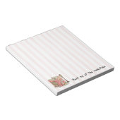 Treffe mich im Buchladen Pink Stripes Notizblock (angewinkelt)