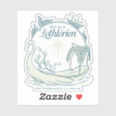 Treffe mich in LOTHLORIEN™ - Schwanenboot Aufkleber (Blatt)