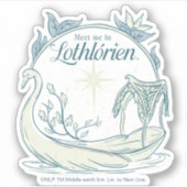 Treffe mich in LOTHLORIEN™ - Schwanenboot Aufkleber (Vorderseite)