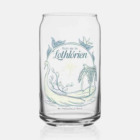 Treffe mich in LOTHLORIEN™ - Schwanenboot Dosenglas (Vorderseite)