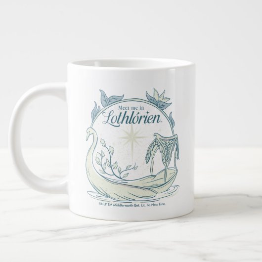 Treffe mich in LOTHLORIEN™ - Schwanenboot Jumbo-Tasse (Links)