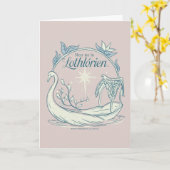 Treffe mich in LOTHLORIEN™ - Schwanenboot Karte (Gelbe Blume)