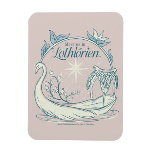 Treffe mich in LOTHLORIEN™ - Schwanenboot Magnet