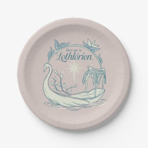 Treffe mich in LOTHLORIEN™ - Schwanenboot Pappteller