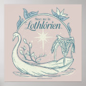 Treffe mich in LOTHLORIEN™ - Schwanenboot Poster (Vorne)