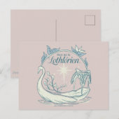 Treffe mich in LOTHLORIEN™ - Schwanenboot Postkarte (Vorne/Hinten)