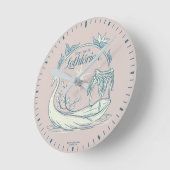 Treffe mich in LOTHLORIEN™ - Schwanenboot Runde Wanduhr (Winkel)