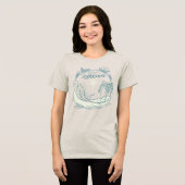 Treffe mich in LOTHLORIEN™ - Schwanenboot Tri-Blend Shirt (Vorderseite voll)