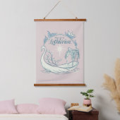 Treffe mich in LOTHLORIEN™ - Schwanenboot Wandteppich Mit Holzrahmen (Schlafzimmer)